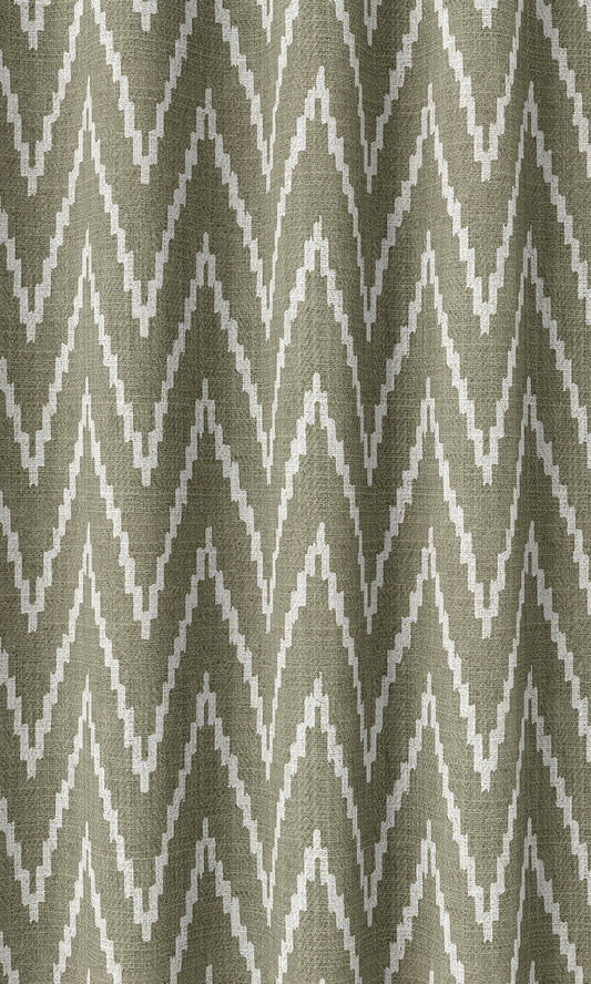 Modern Chevron Print Shades (Green/ White)