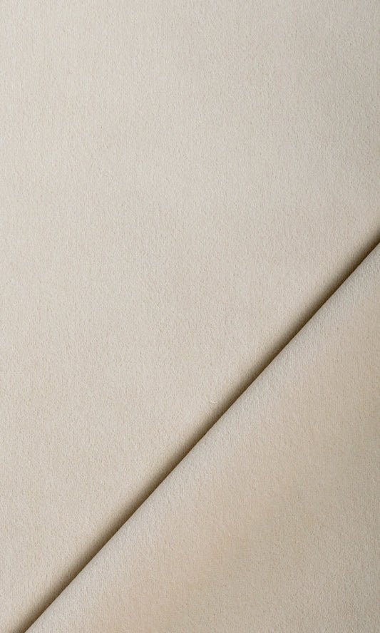 Velvet Home Décor Fabric By the Metre (Pale Beige)