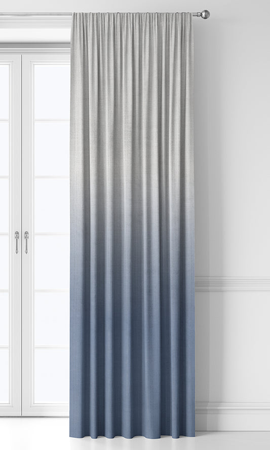 2-Tone Ombre Window Shades (Indigo Blue/ Purple)