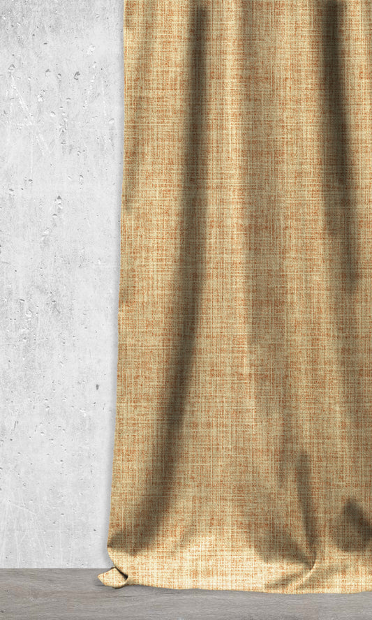 Custom Home Décor Fabric Sample (Terra Cotta/ Sandy Beige)