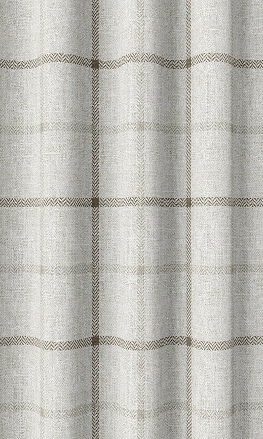 Modern Striped Print Home Décor Fabric By the Metre (White/ Beige)