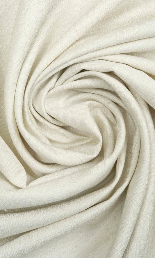 Silk Blend Custom Home Décor Fabric By the Metre (Ivory/ Cream)
