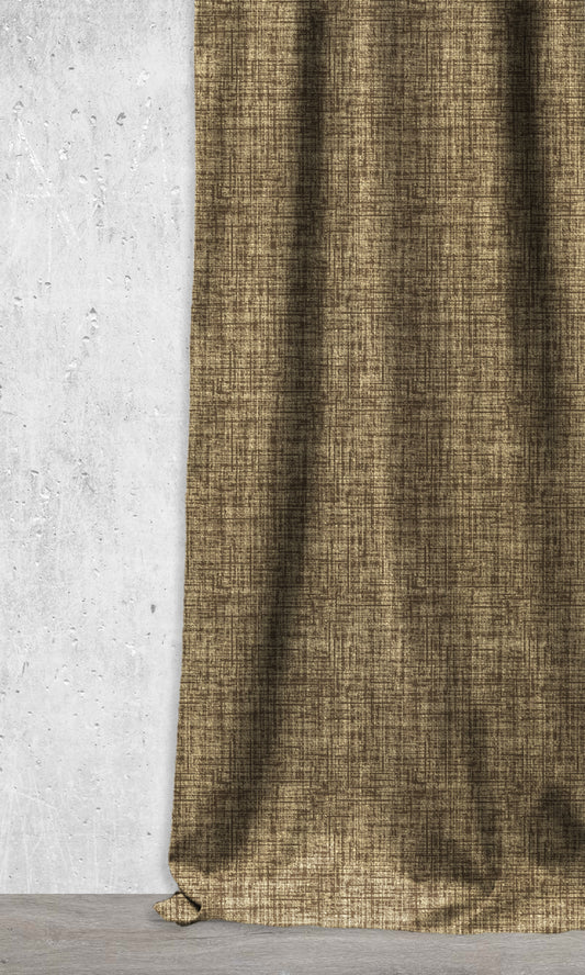 Window Home Décor Fabric By the Metre (Charcoal Grey/ Beige)