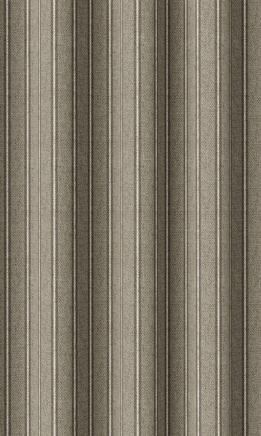 Modern Striped Print Blinds (Brown & Beige)