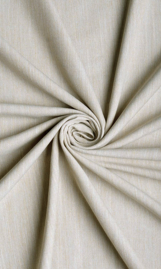 Plain Linen Texture Home Décor Fabric By the Metre (Pale Grey/ Ivory)
