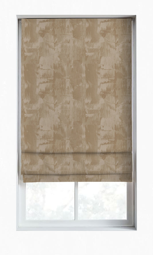 Modern Striped Blinds (Brown/ Beige)