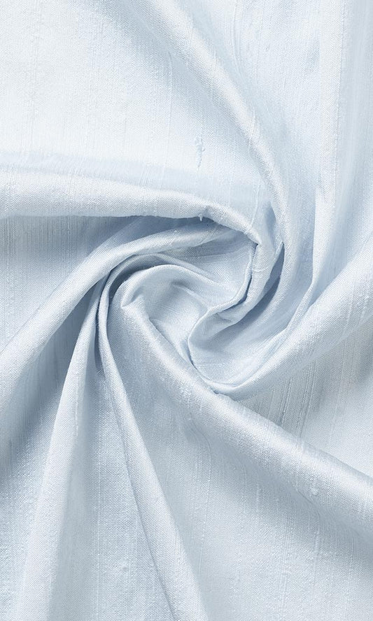 Custom Silk Home Décor Fabric Sample (Ice Blue)