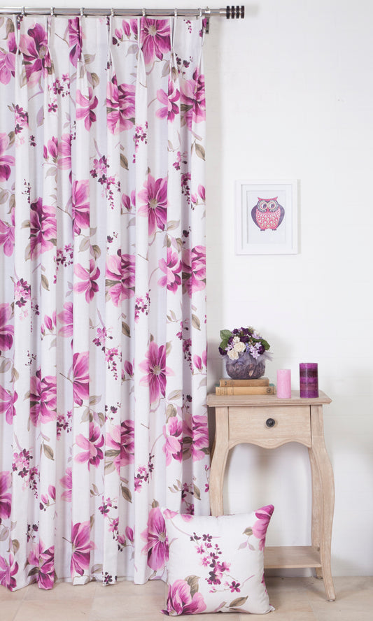 Made to Measure Home Décor Fabric By the Metre (Pink/ Purple)