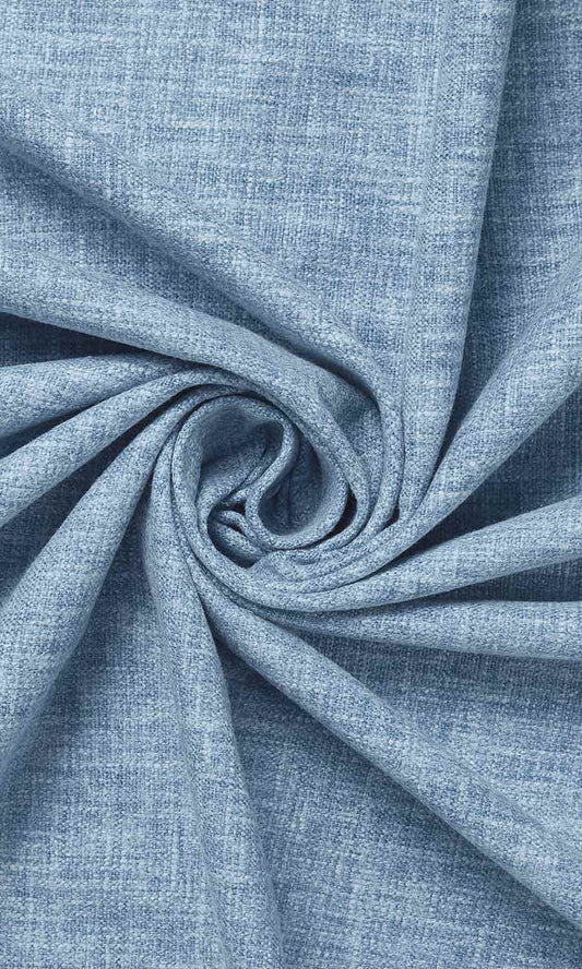 Cotton Blend Custom Window Home Décor Fabric By the Metre (Blue)