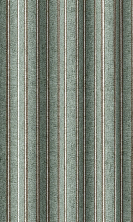 Striped Roman Blinds (Duck Egg Blue)