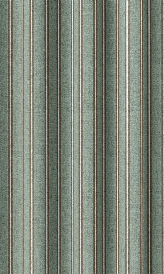 Custom Striped Home Décor Fabric Sample (Duck Egg Blue)