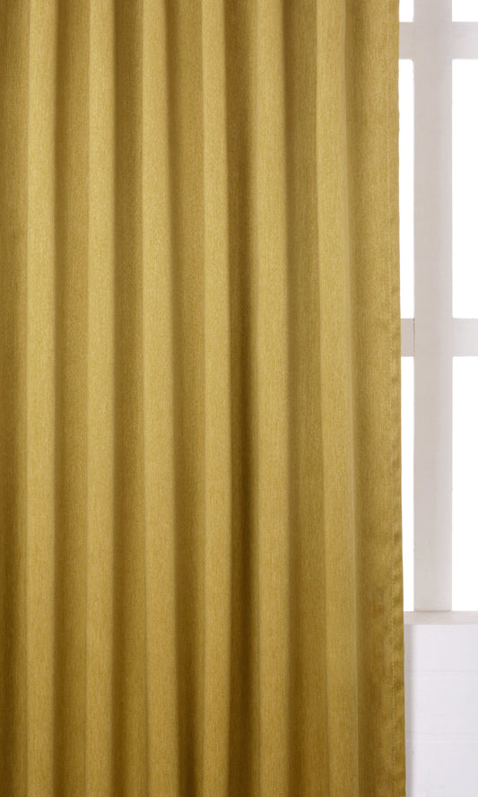Blackout Custom Window Home Décor Fabric By the Metre (Mustard Yellow)