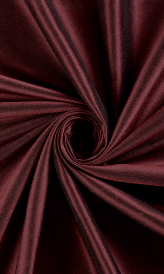 Made to Measure Silk Home Décor Fabric By the Metre (Wine Red/ Maroon)