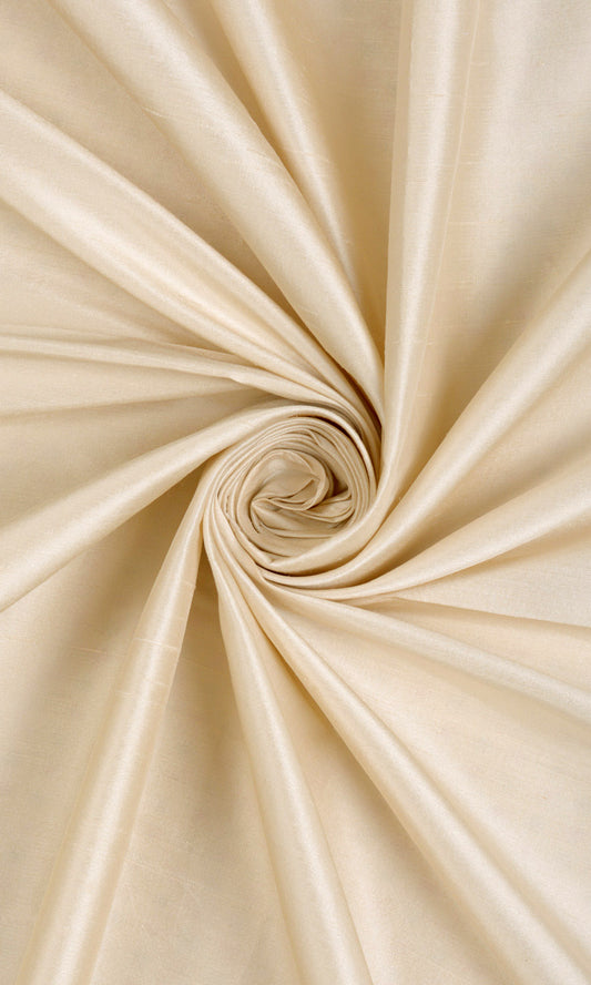 Shantung Silk Custom Home Décor Fabric By the Metre (Pale Beige)
