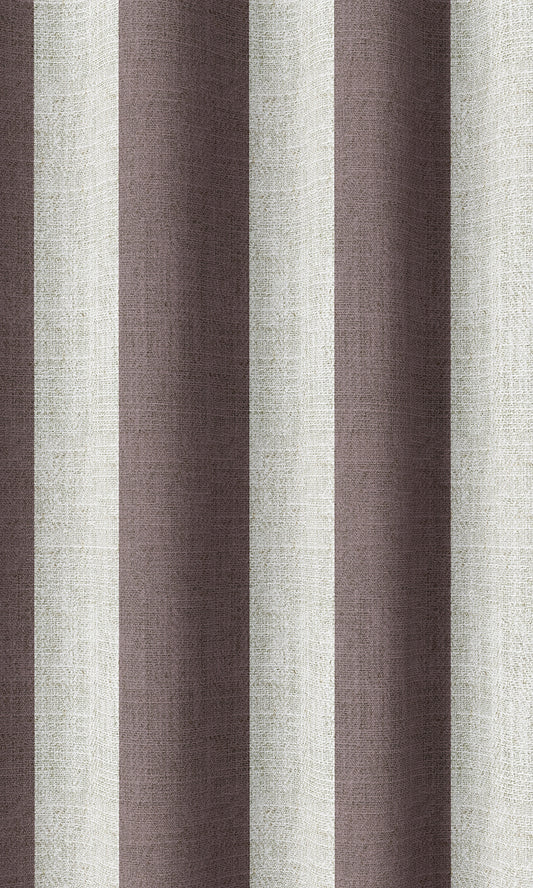 Custom Striped Window Shades (Plum Purple)