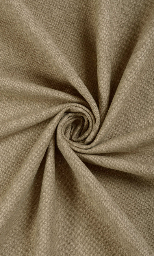 Poly-Linen Custom Size Window Home Décor Fabric By the Metre (Brown)