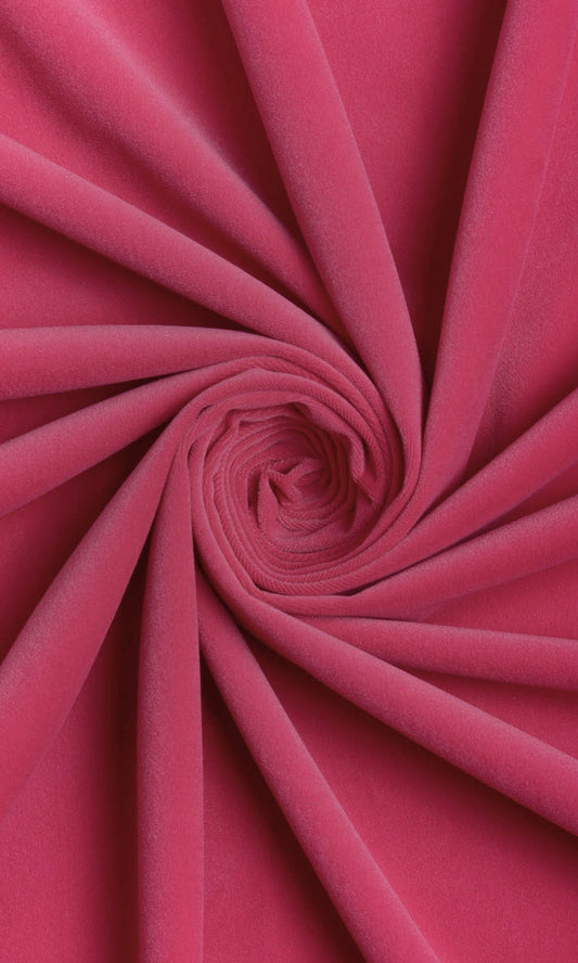 Velvet Home Décor Fabric Sample (Hot Pink)